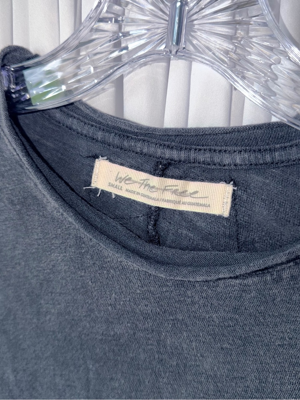 We The Free Vintage Black Crewneck Short Sleeve Tee - Picture 2 of 5